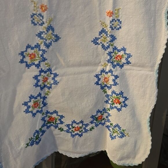 Vintage / Antique Needlepoint Kitchen Towel - Picture 3 of 10